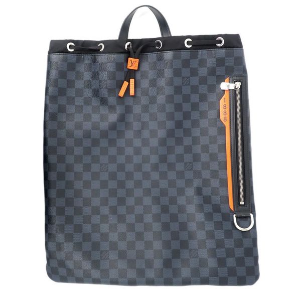 Louis Vuitton Gym Backpack Rucksack Damier Cobalt Blue Black - Picture 8 of 9